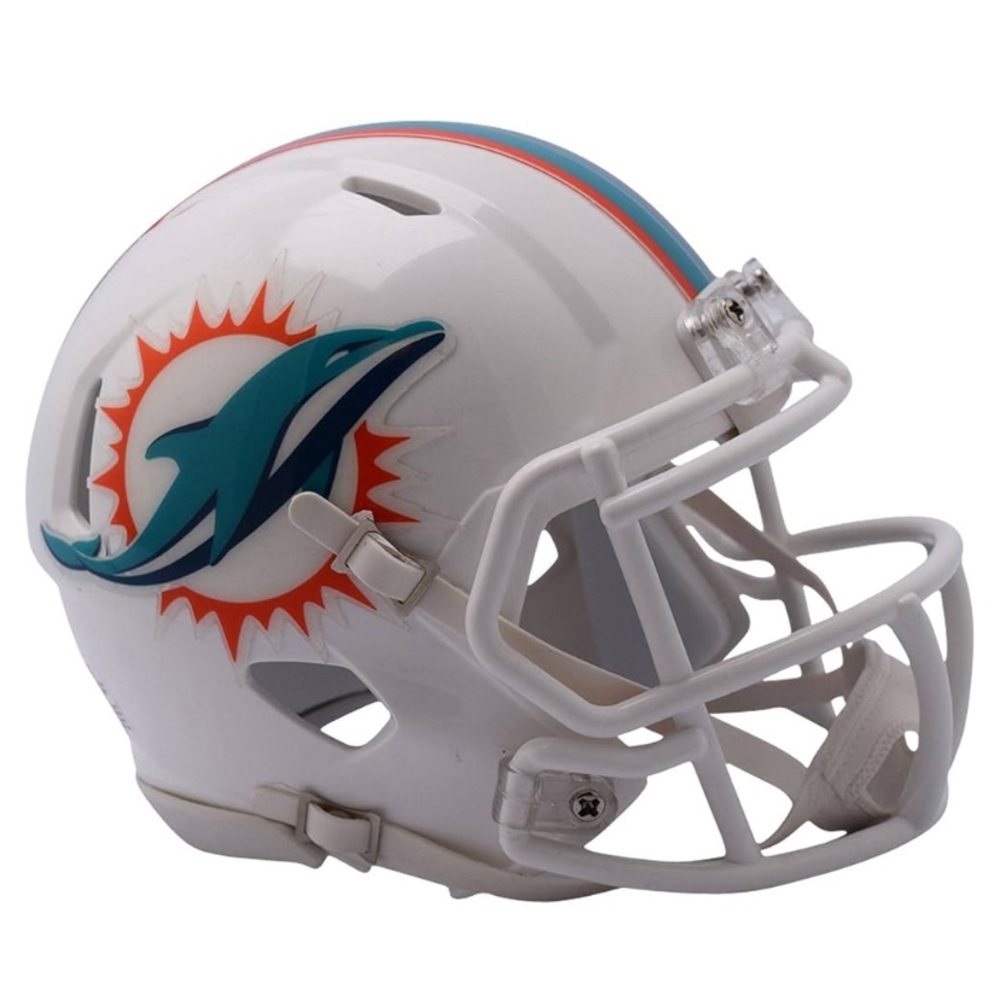Riddell Miami Dolphins Revolution Speed Mini Football Helmet - NFL Mini Helmets